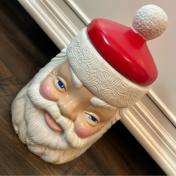 Vintage Santa. Christmas cookie jar / kitchen decor. Classic 80’s - Picture 3 of 5
